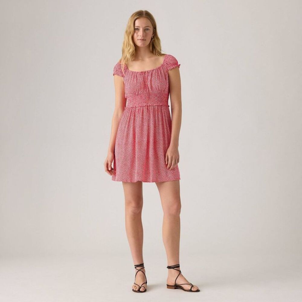 Levi's Pink Strapless Short Sundress